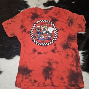 Kids Red Tie-Dye Graphic Tee